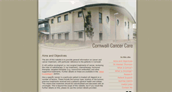 Desktop Screenshot of cornwallcancercare.co.uk