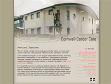 Tablet Screenshot of cornwallcancercare.co.uk